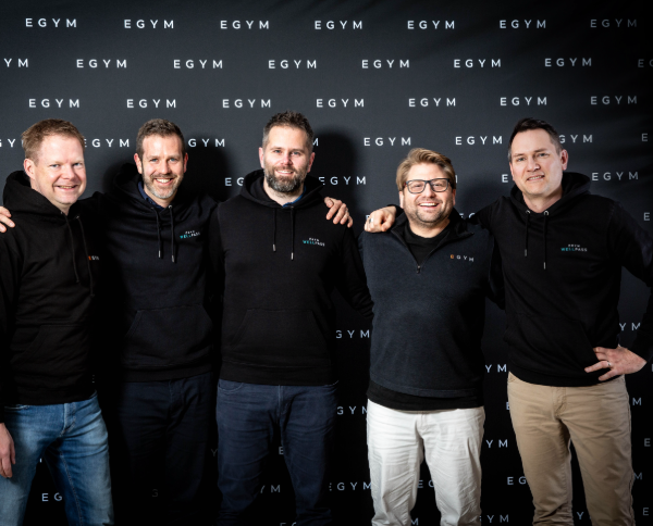 EGYM and Hussle leadership team joining forces after Hussle's acquistion by EGYM.